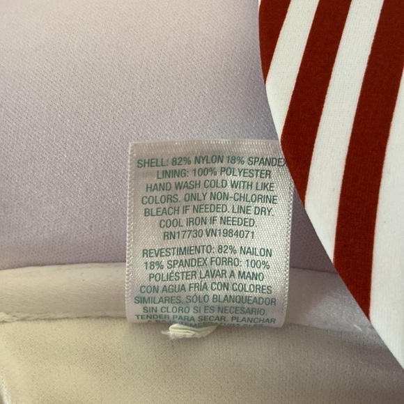 KONA Sol Stripped Twisted Bandeau Piece Swimsuit - Picture 9 of 9